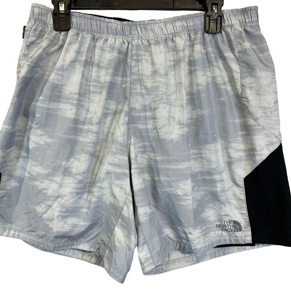 The North Face Mens Athletic Short Gray Sz Large Tie Dye Summer Gorpcore Lined